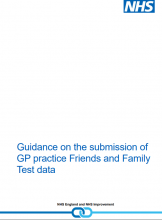 Guidance on the submission of GP practice Friends and Family Test data